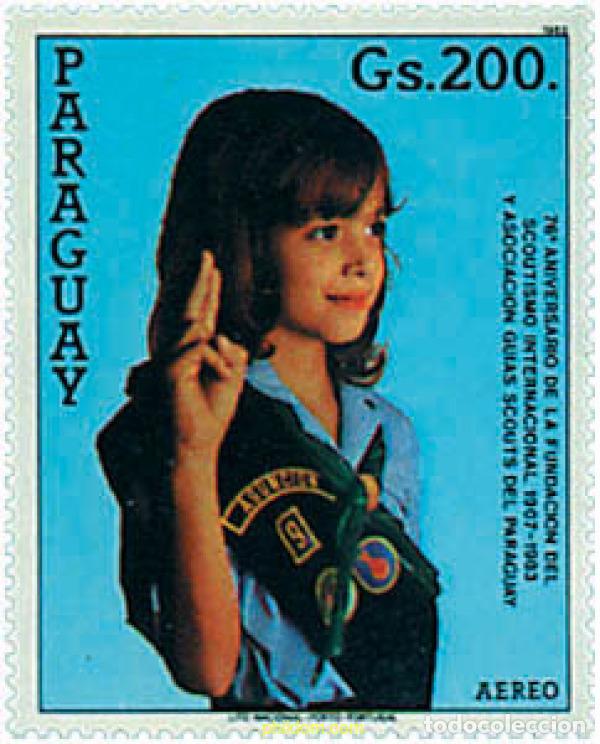 Sellos: 266020 MNH PARAGUAY 1984 FAUNA SALVAJE Y 76 ANIVERSARIO DEL ESCULTISMO