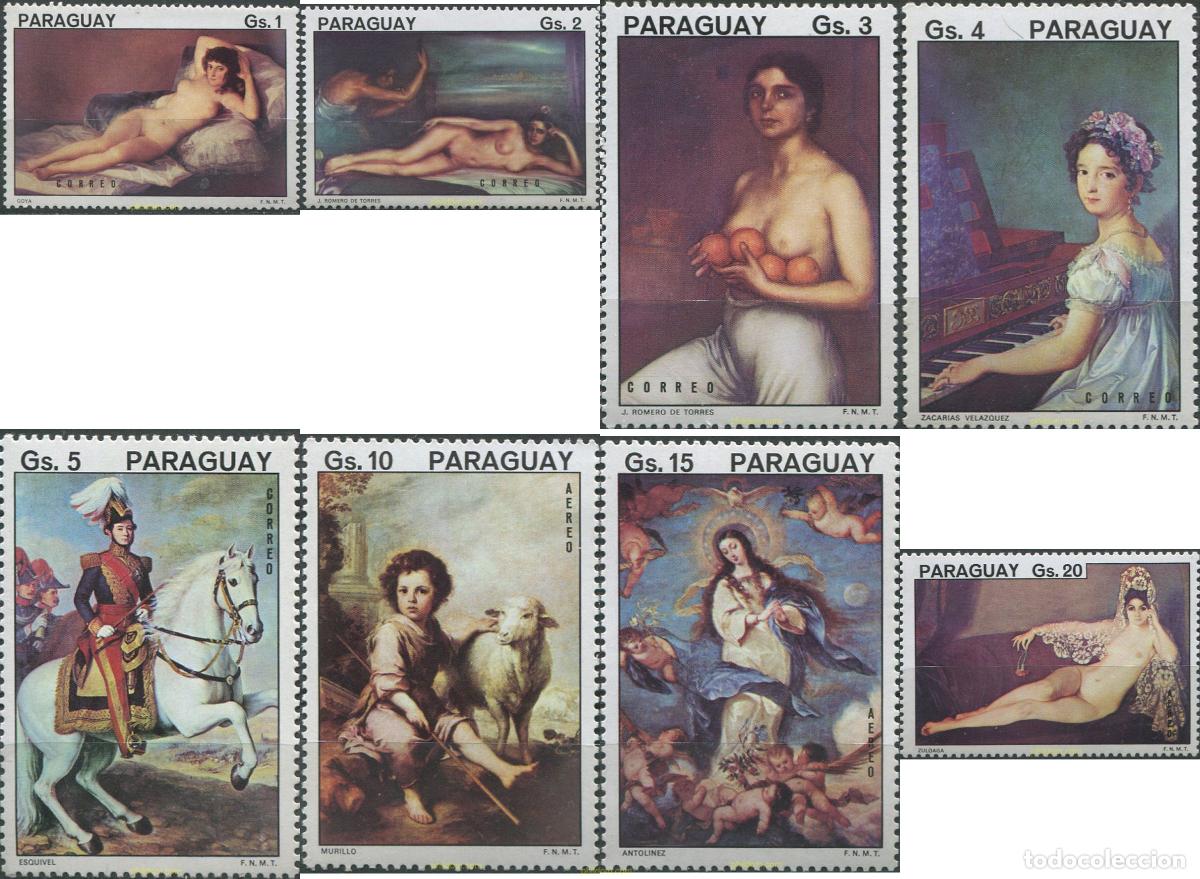 Sellos: 30135 MNH PARAGUAY 1976 PINTURAS ESPA&Ntilde;OLAS
