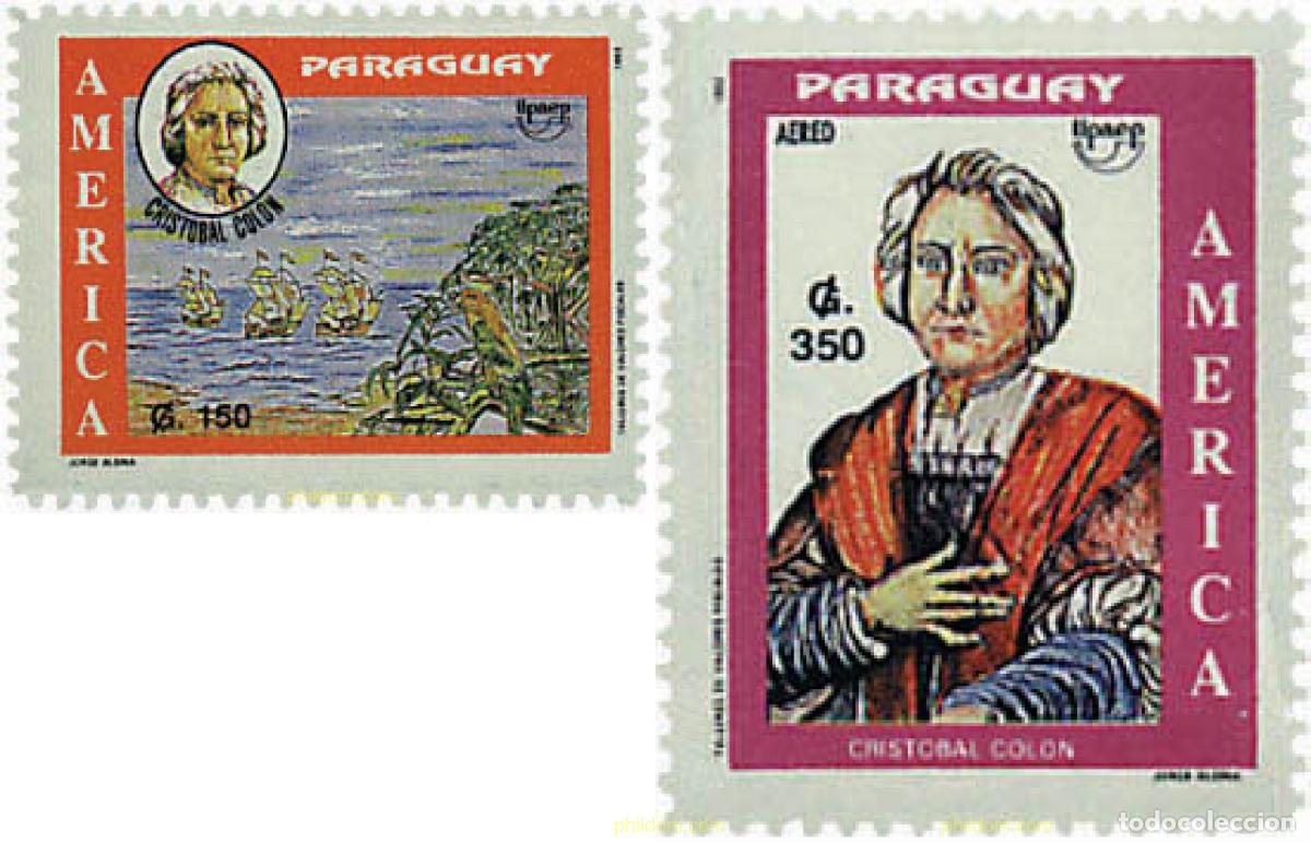 Sellos: 30849 MNH PARAGUAY 1992 AMERICA-UPAEP 1992 - V CENTENARIO DEL DESCUBRIMIENTO