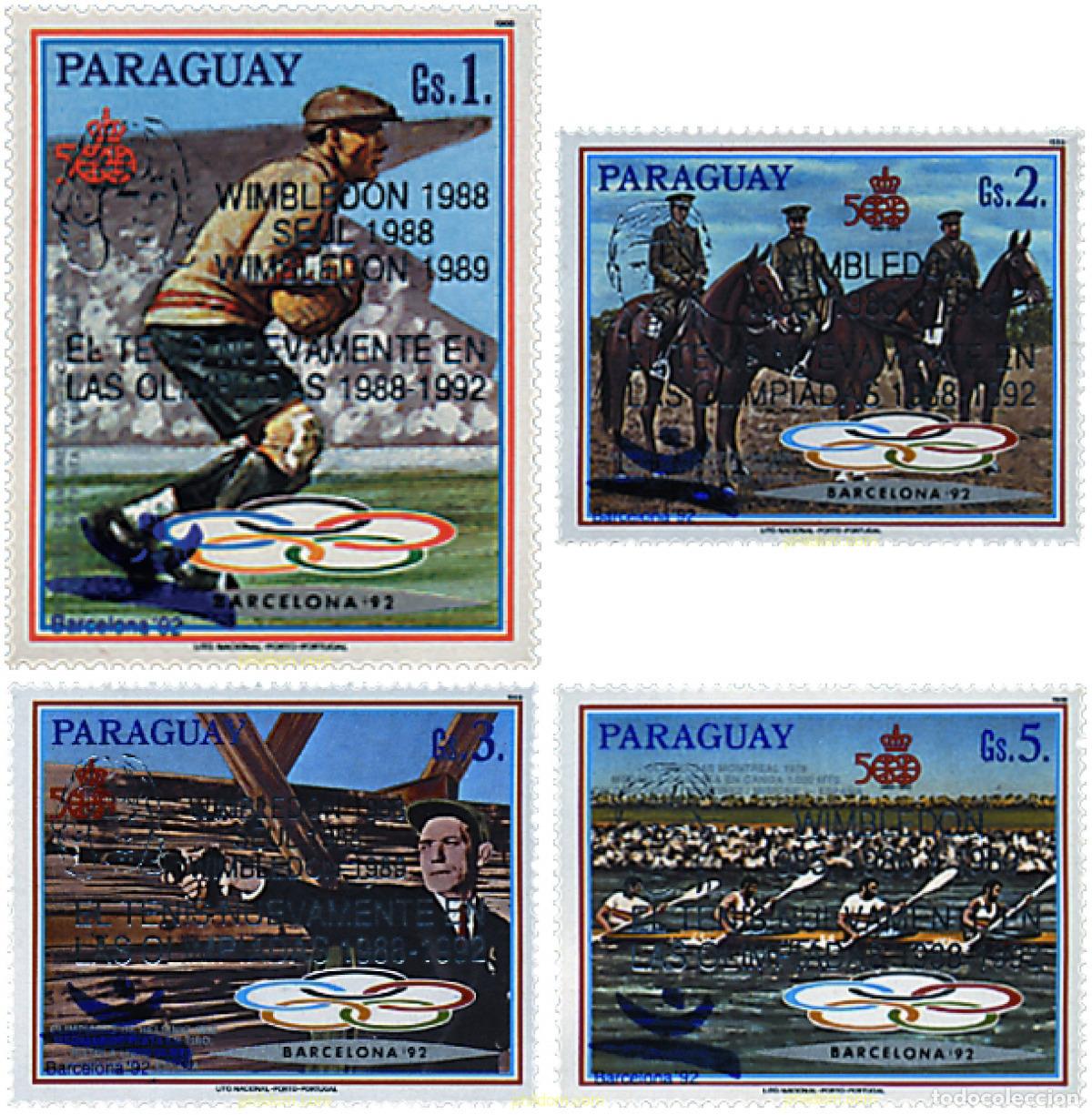 Sellos: 137855 MNH PARAGUAY 1989 25 JUEGOS OLIMPICOS VERANO BARCELONA 1992
