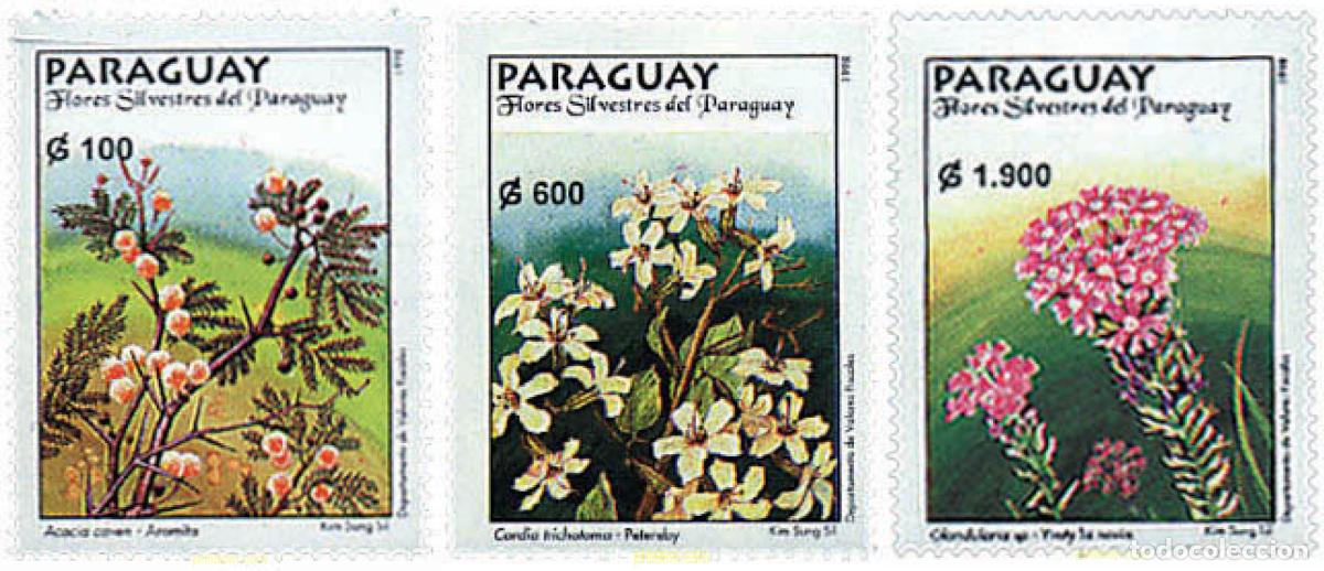 Sellos: 94205 MNH PARAGUAY 1998 FLORES SILVESTRES DEL PARAGUAY
