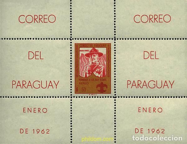 Sellos: 38387 MNH PARAGUAY 1962 HOMENAJE AL ESCULTISMO
