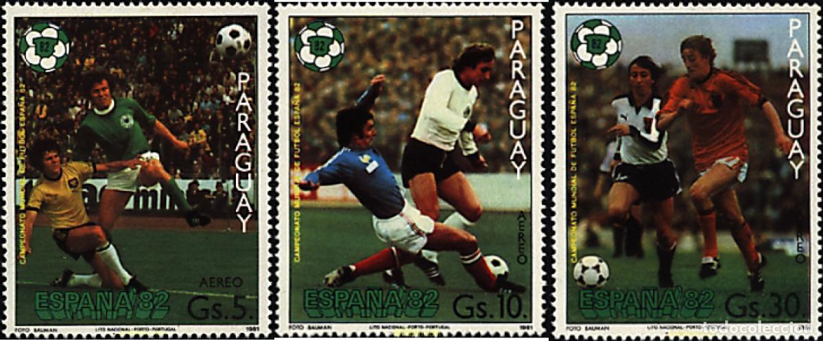 Sellos: 71649 MNH PARAGUAY 1981 COPA DEL MUNDO DE FUTBOL. ESPA&Ntilde;A-82