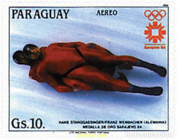Sellos: 350896 MNH PARAGUAY 1984 MEDALLISTAS DE LOS 14 JUEGOS OLIMPICOS DE INVIERNO. SARAJEVO 1984