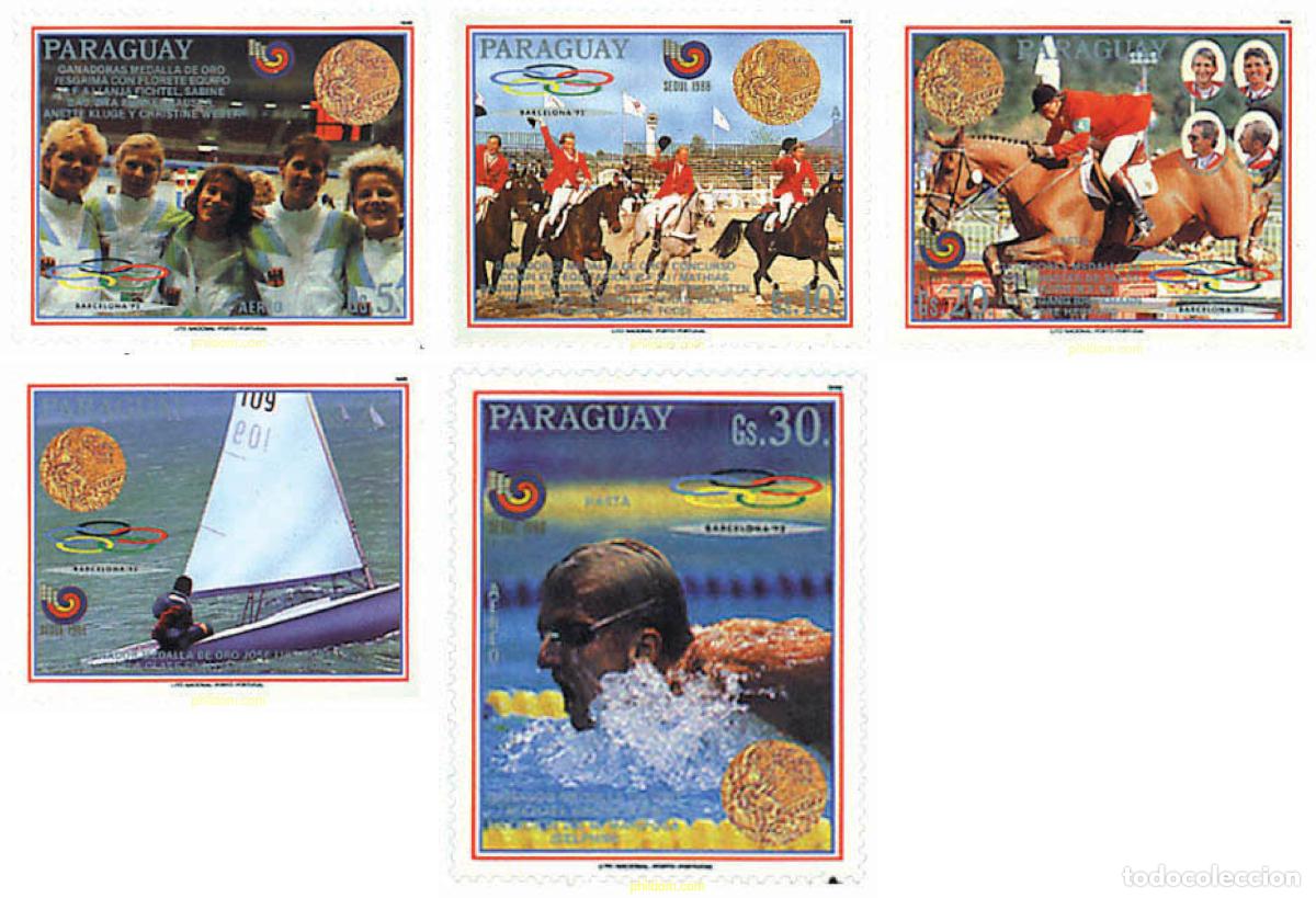 Sellos: 69666 MNH PARAGUAY 1989 24 JUEGOS OLIMPICOS VERANO SEUL 1988
