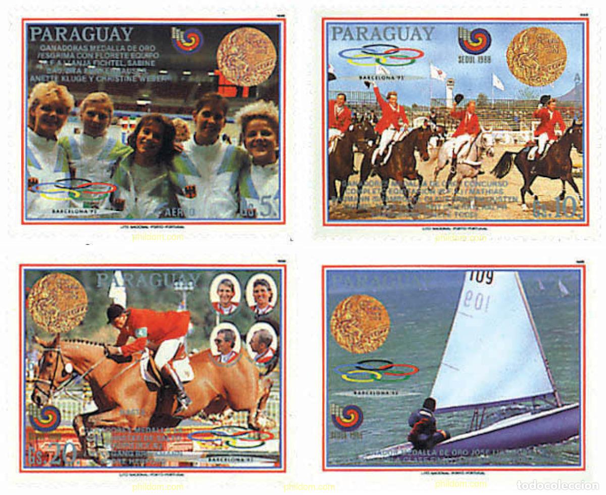 Sellos: 350935 MNH PARAGUAY 1989 24 JUEGOS OLIMPICOS VERANO SEUL 1988