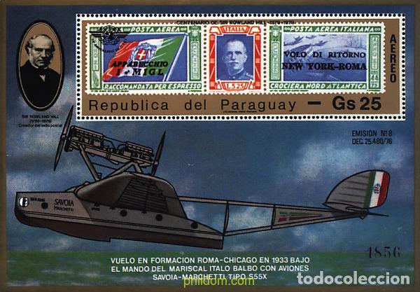 Sellos: 69862 MNH PARAGUAY 1979 CENTENARIO DE LA MUERTE DE SIR ROWLAND HILL