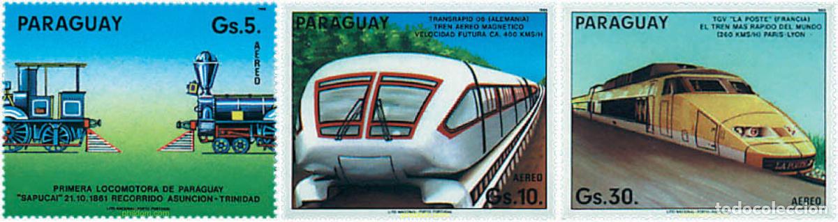 Sellos: 56919 MNH PARAGUAY 1985 LOCOMOTORAS