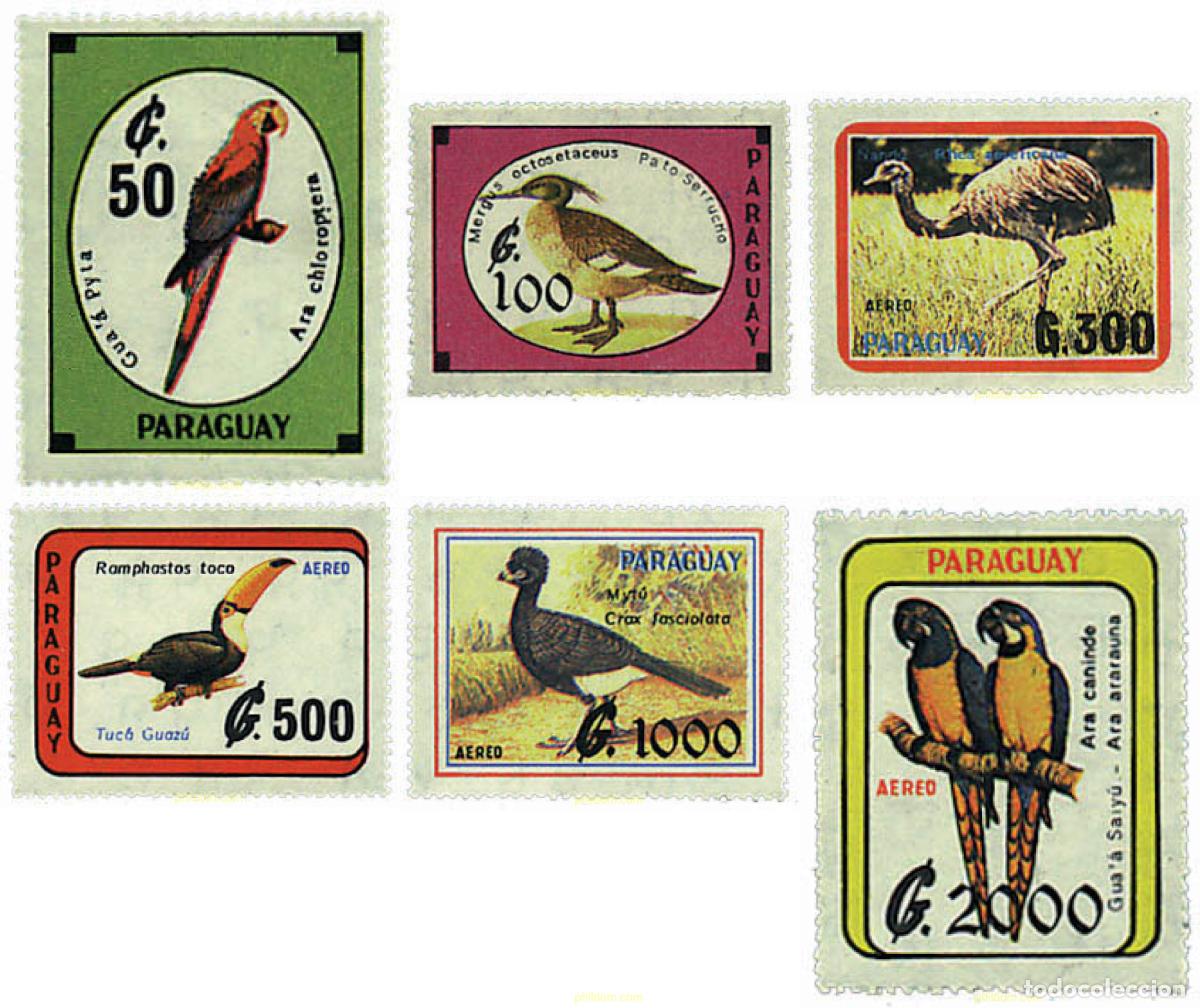 Sellos: 32264 MNH PARAGUAY 1989 AVES