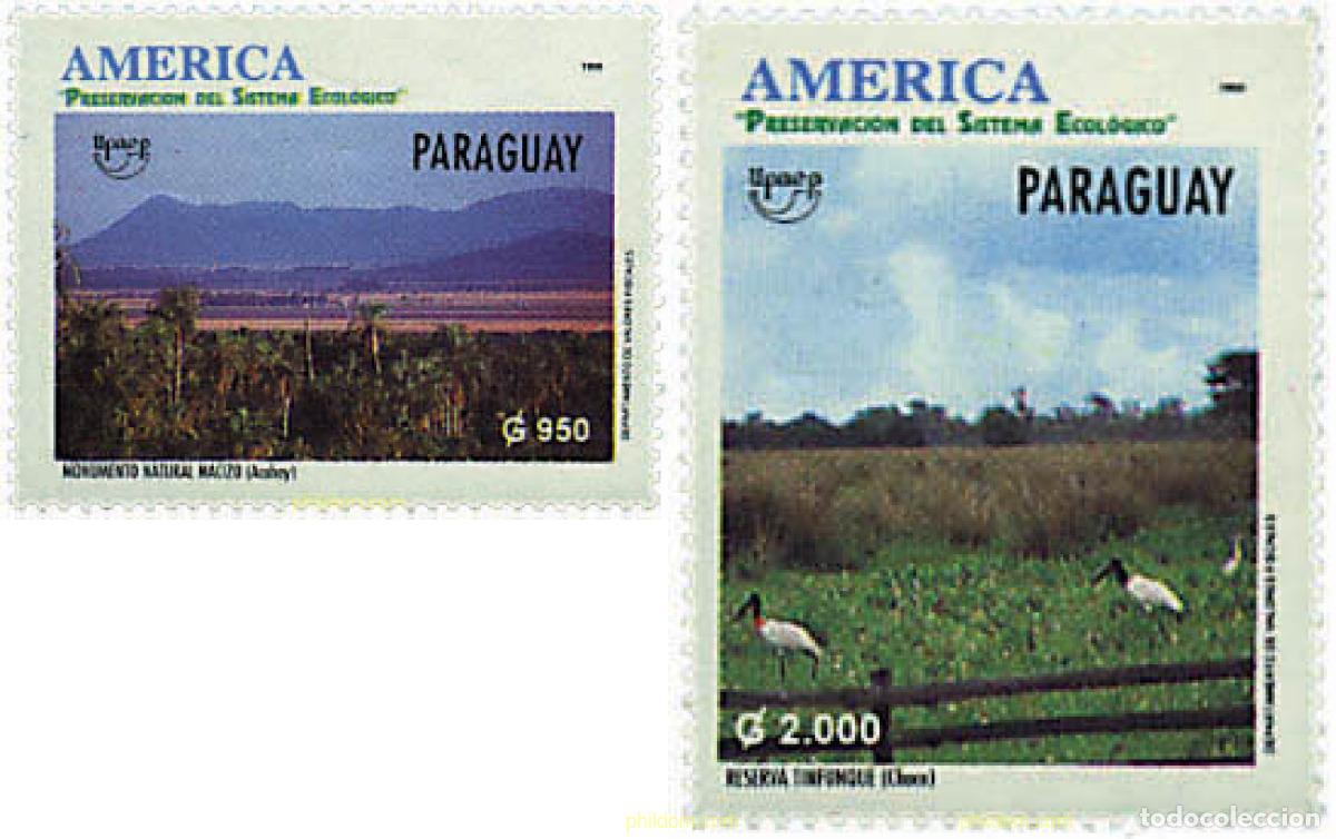 Sellos: 32888 MNH PARAGUAY 1995 AMERICA-UPAEP 1995 - DEFENSA DEL MEDIO AMBIENTE