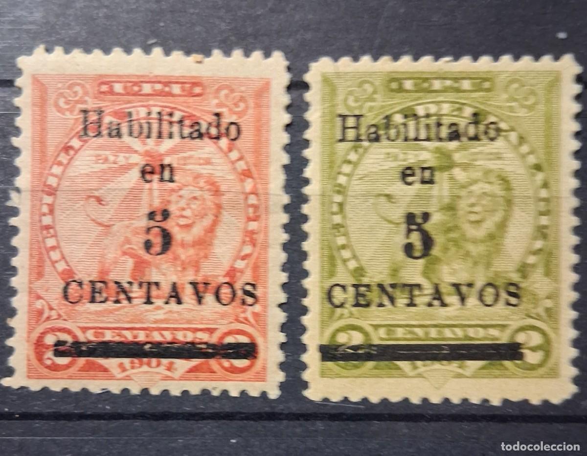 Sellos: PARAGUAY, 1907, CAT.YT.125/126.