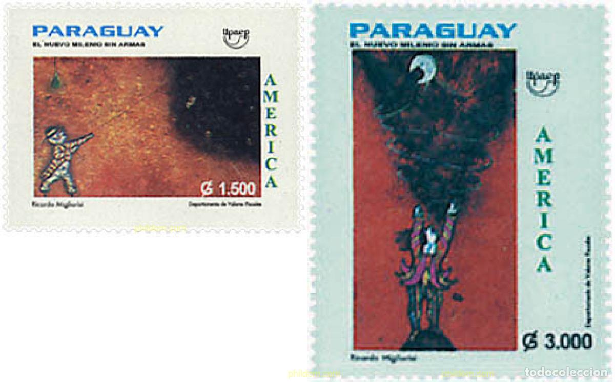 Sellos: 52473 MNH PARAGUAY 1999 AMERICA-UPAEP 1999 - EL NUEVO MILENIO SIN ARMAS