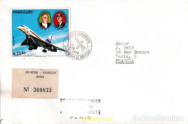 Sellos: 605309 MNH PARAGUAY 1972 AVIACION