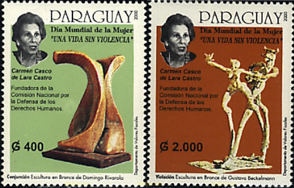 Sellos: 80802 MNH PARAGUAY 2000 DIA MUNDIAL DE LA MUJER