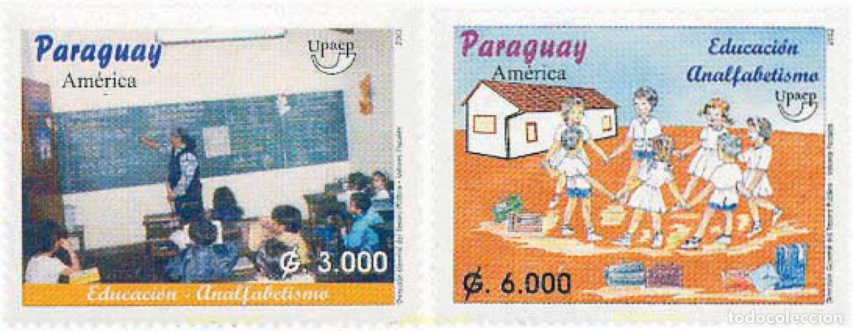 Sellos: 106312 MNH PARAGUAY 2002 AMERICA-UPAEP 2002 - EDUCACION Y ANALFABETISMO