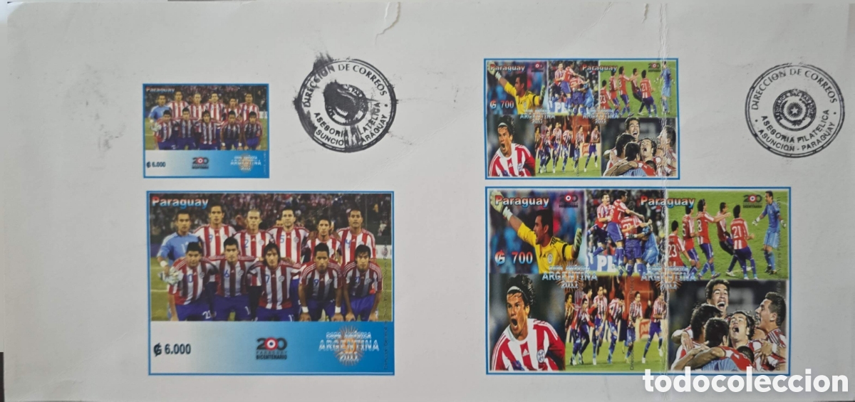 Sellos: CA)Paraguay. 2011.Copa Am&eacute;rica Argentina 2011 and the runner-up achieved by the Paraguayan National