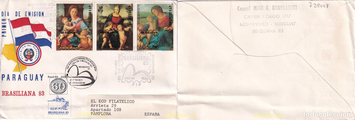 Sellos: 729448 USED PARAGUAY 1983 CONGRESO FILATELICO