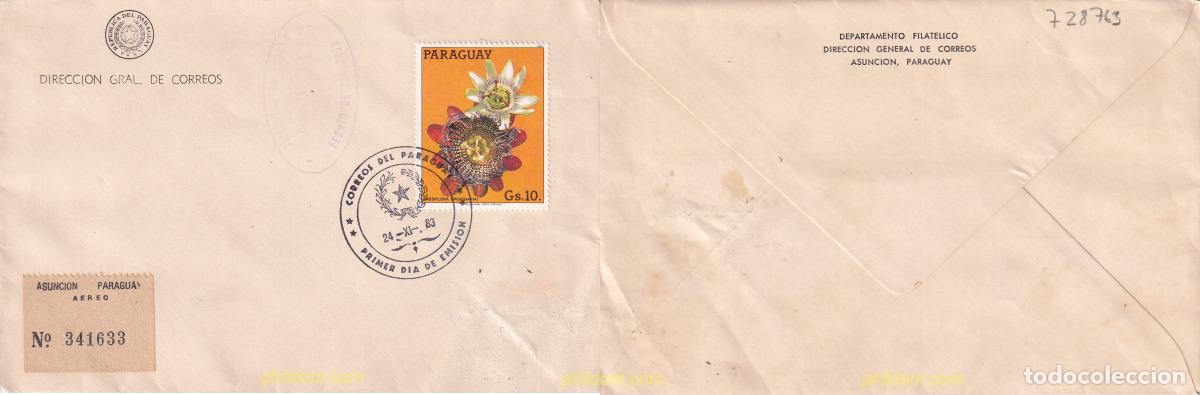 Sellos: 728763 USED PARAGUAY 1983 FLORES