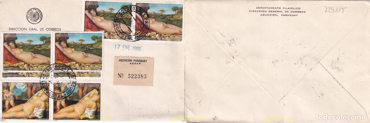 Sellos: 729115 USED PARAGUAY 1976 500 ANIVERSARIO DEL NACIMIENTO DE TITIEN