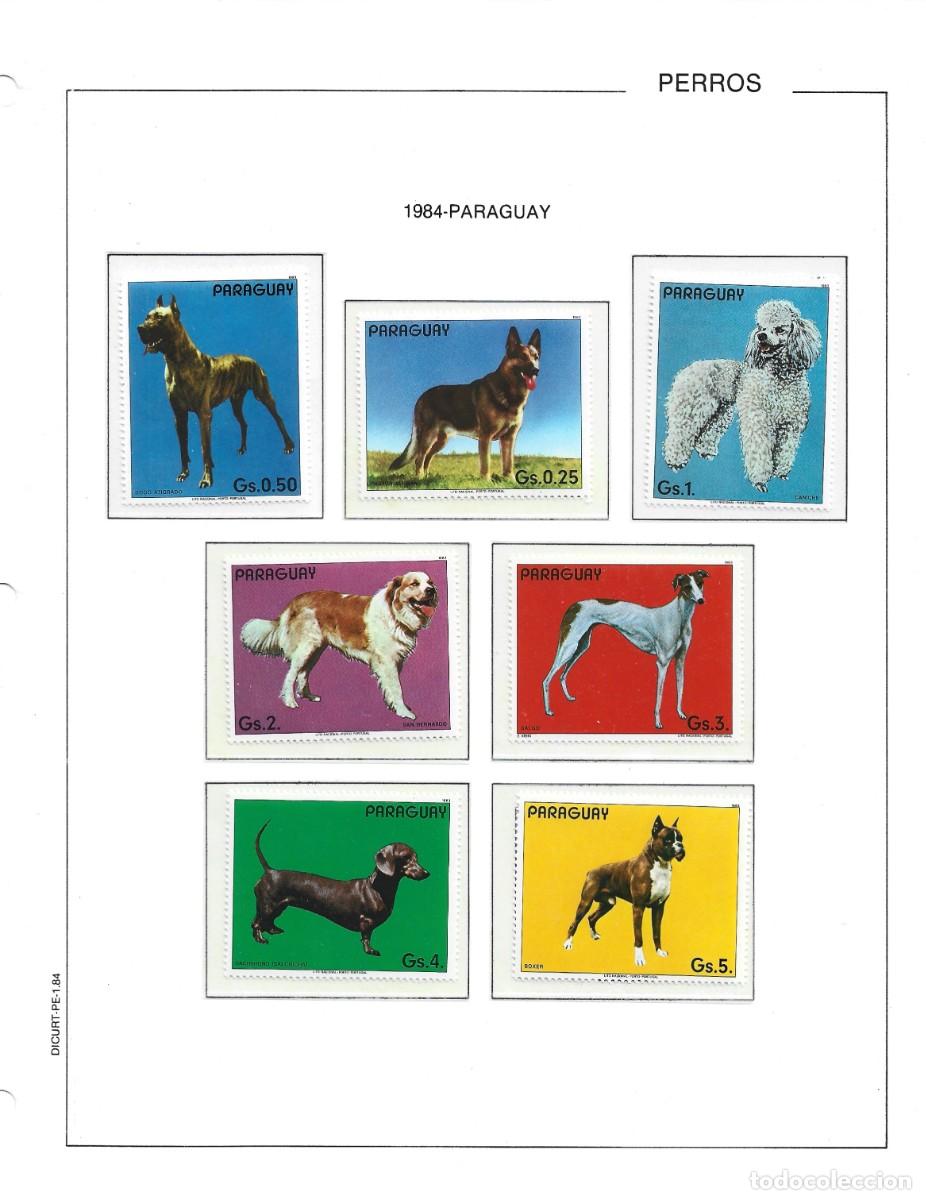 Sellos: Paraguay 1984 - Dogs - Y&T 2063/69 -Perros -(12)