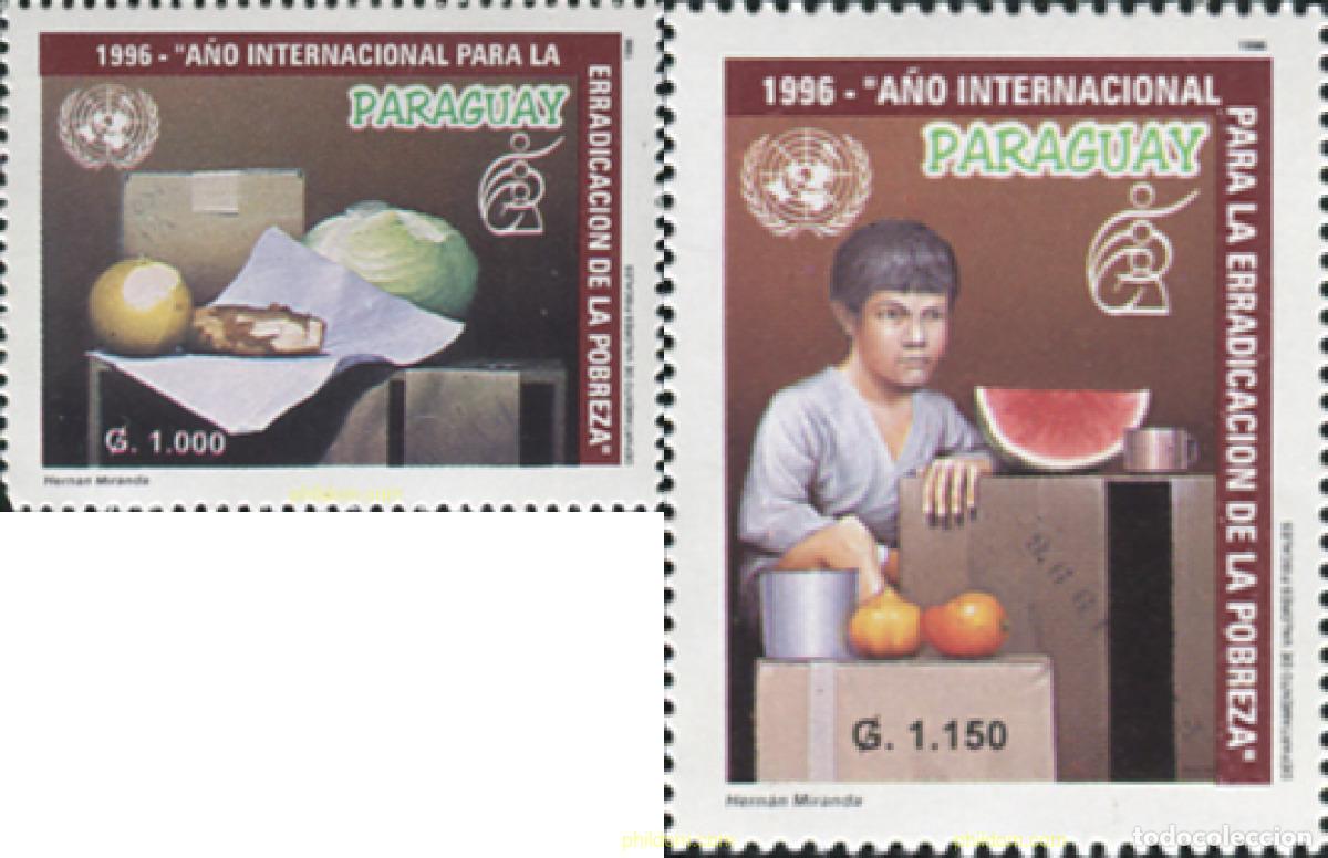 Sellos: 350741 MNH PARAGUAY 1996 ERRADICACION DE LA POBREZA