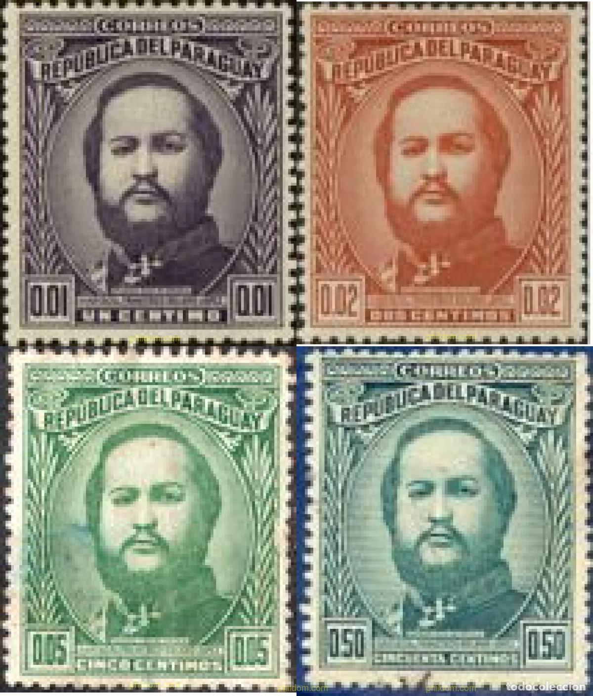 Sellos: 350817 HINGED PARAGUAY 1947 MARISCAL FRANCISCO F. LOPEZ