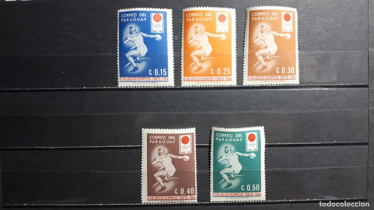 Sellos: PARAGUAY. A&Ntilde;O 1964. **. YVERT 742/6