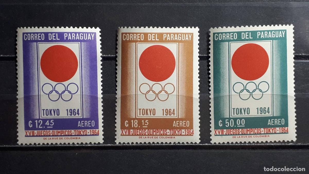 Sellos: PARAGUAY. A&Ntilde;O 1964. **. YVERT A&eacute;reo 373/4