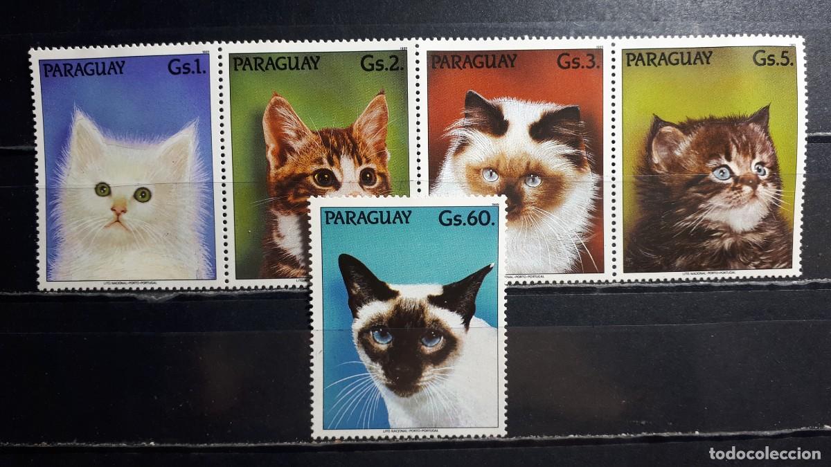 Sellos: PARAGUAY. A&Ntilde;O 1989. **. YVERT 2424/8