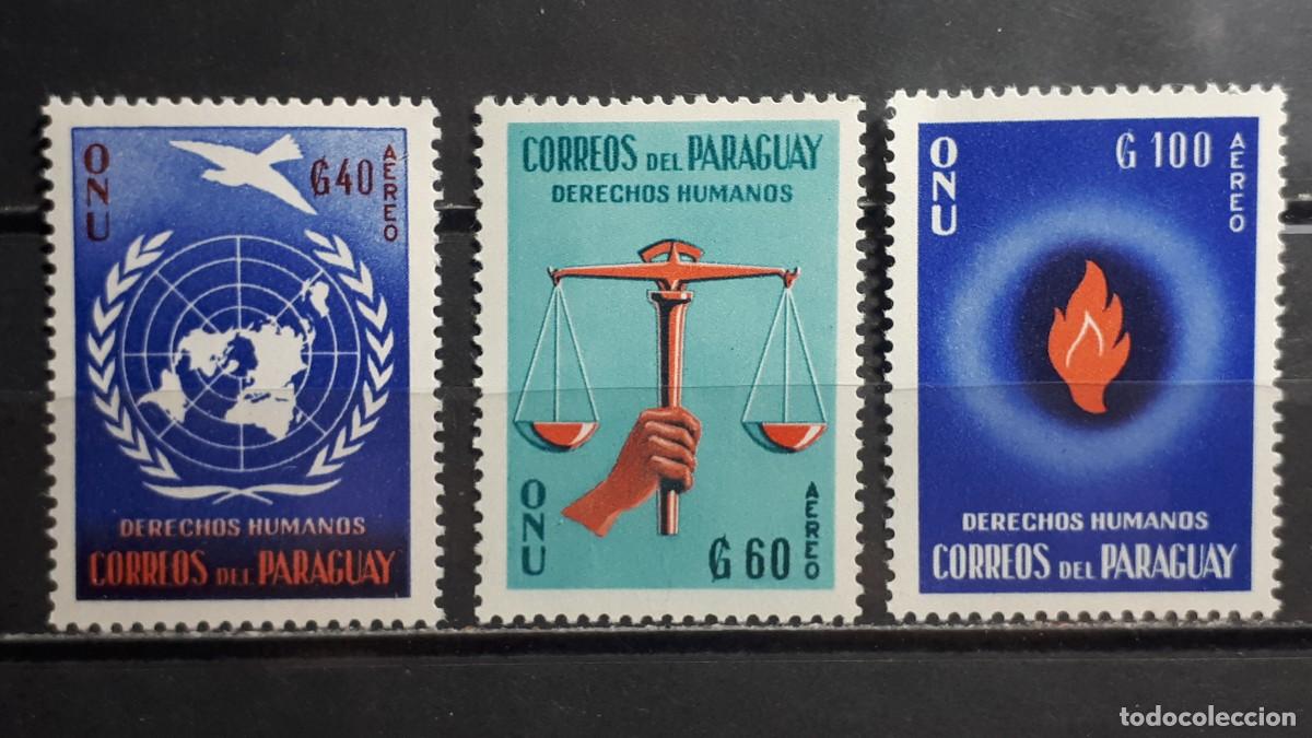 Sellos: PARAGUAY. A&Ntilde;O 1960. **. YVERT 261/3