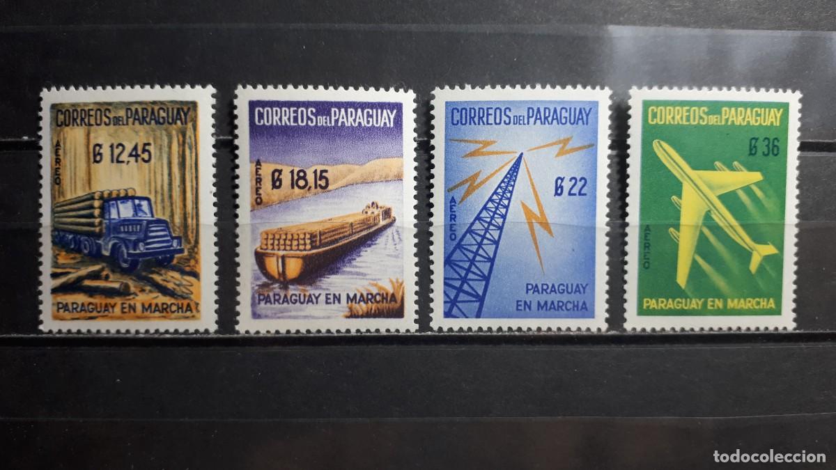 Sellos: PARAGUAY. A&Ntilde;O 1961. **. YVERT A&eacute;reo 270/3