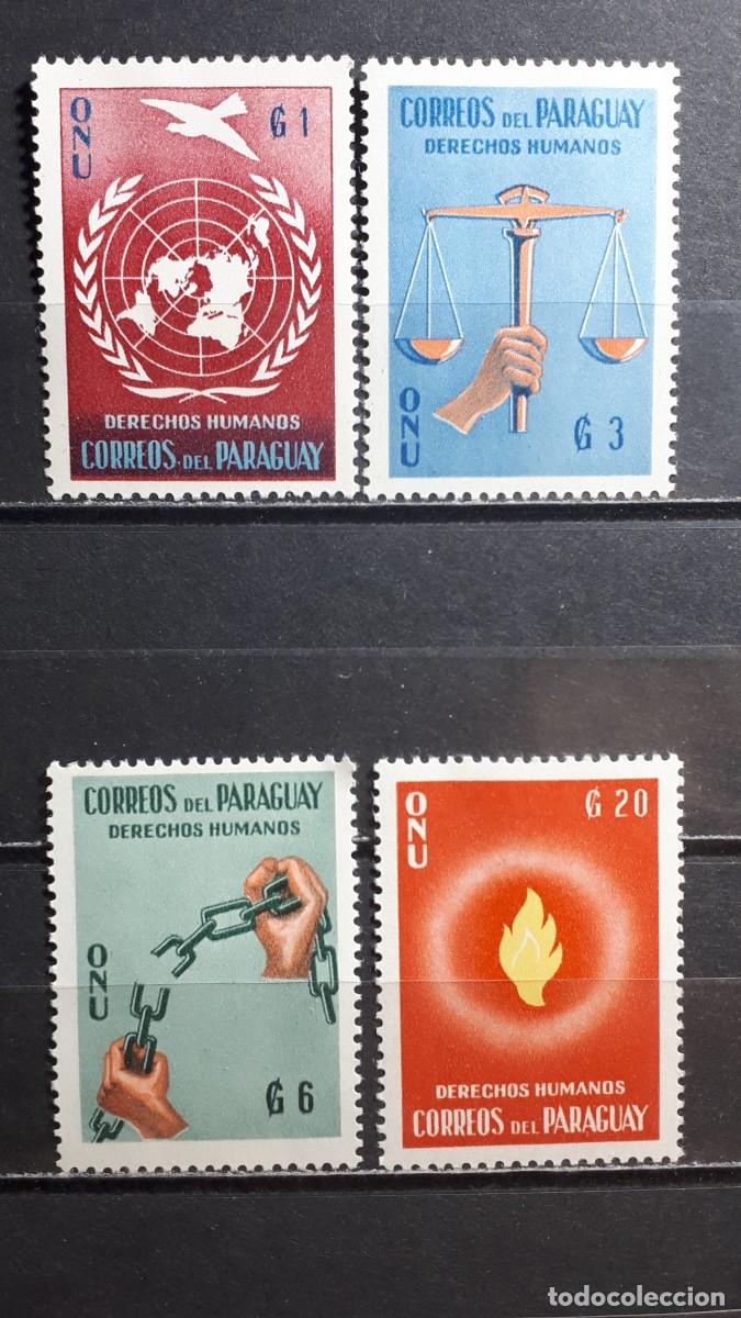 Sellos: PARAGUAY. A&Ntilde;O 1960. **. YVERT 581/4