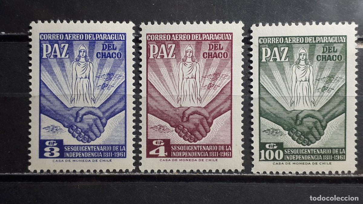 Sellos: PARAGUAY. A&Ntilde;O 1961. **. YVERT A&eacute;reo 280/2