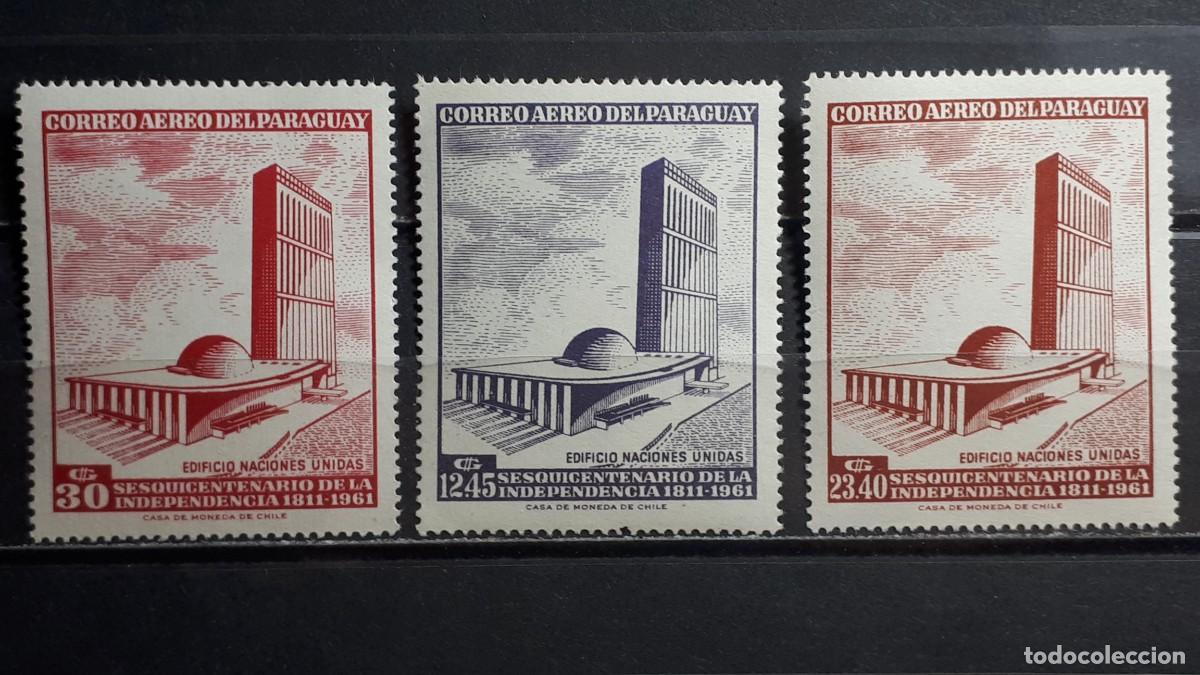 Sellos: PARAGUAY. A&Ntilde;O 1962. **. YVERT A&eacute;reo 321/4. Falta 322
