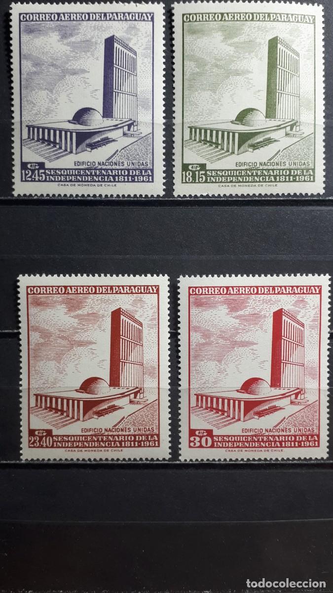 Sellos: PARAGUAY. A&Ntilde;O 1962. **. YVERT A&eacute;reo 321/4.