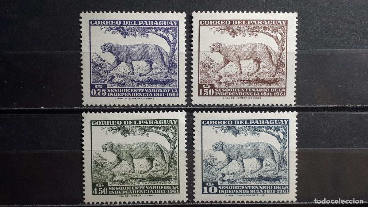 Sellos: PARAGUAY. A&Ntilde;O 1961. **. YVERT 610/3