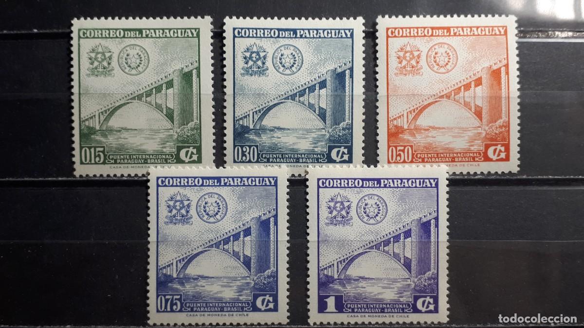 Sellos: PARAGUAY. A&Ntilde;O 1961. **. YVERT 588/92