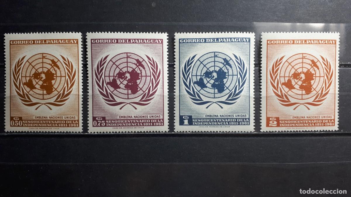 Sellos: PARAGUAY. A&Ntilde;O 1962. **. YVERT 670/3