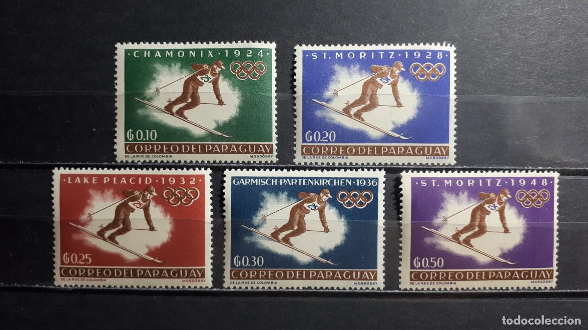 Sellos: PARAGUAY. A&Ntilde;O 1963. **. YVERT 719/23