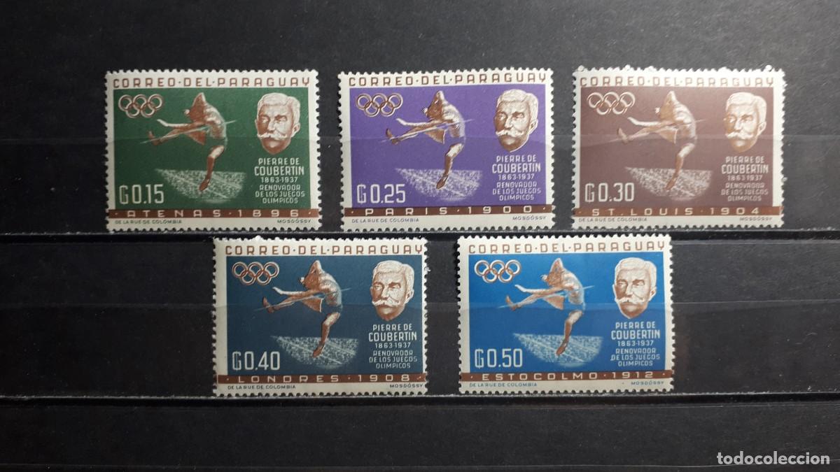 Sellos: PARAGUAY. A&Ntilde;O 1963. **. YVERT 709/13