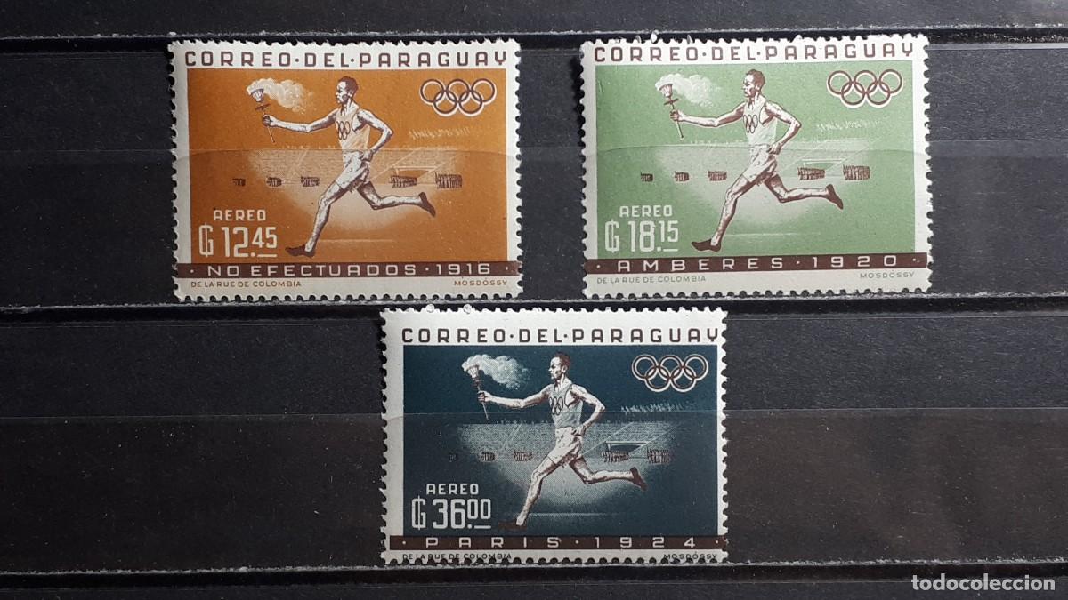 Sellos: PARAGUAY. A&Ntilde;O 1963. **. YVERT A&eacute;reo 352/4