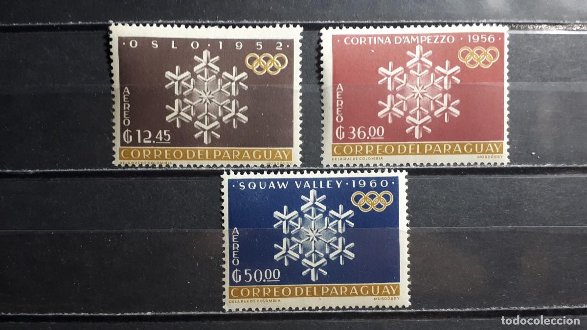 Sellos: PARAGUAY. A&Ntilde;O 1963. **. YVERT A&eacute;reo 358/60
