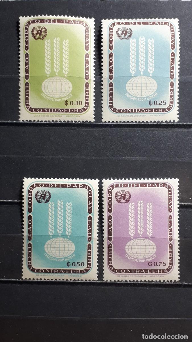 Sellos: PARAGUAY. A&Ntilde;O 1963. **. YVERT 724/7