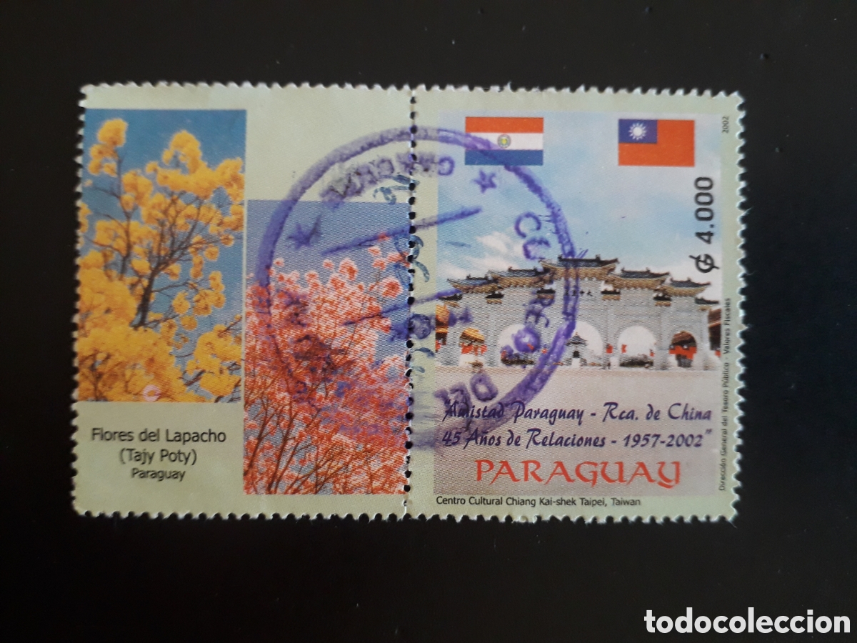 Sellos: PARAGUAY YVERT 2857A SERIE COMPLETA USADA 2002 RELACIONES CON CHINA, BANDERAS PEDIDO M&Iacute;NIMO 3&euro;