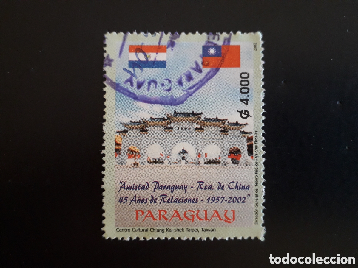 Sellos: PARAGUAY YVERT 2857A SERIE COMPLETA USADA 2002 RELACIONES CON CHINA, BANDERAS PEDIDO M&Iacute;NIMO 3&euro;