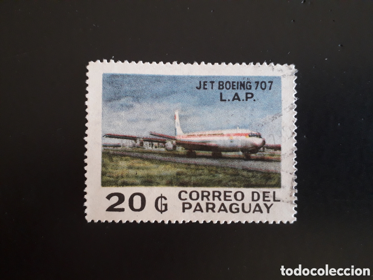 Sellos: PARAGUAY YVERT 1785 SERIE COMPLETA USADA 1980 AVIONES, AVIACI&Oacute;N BOEING 707 PEDIDO M&Iacute;NIMO 3&euro;