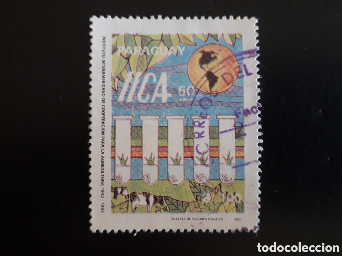 Sellos: PARAGUAY YVERT 2606 SELLO SUELTO USADO 1992 AGRICULTURA PEDIDO M&Iacute;NIMO 3&euro;