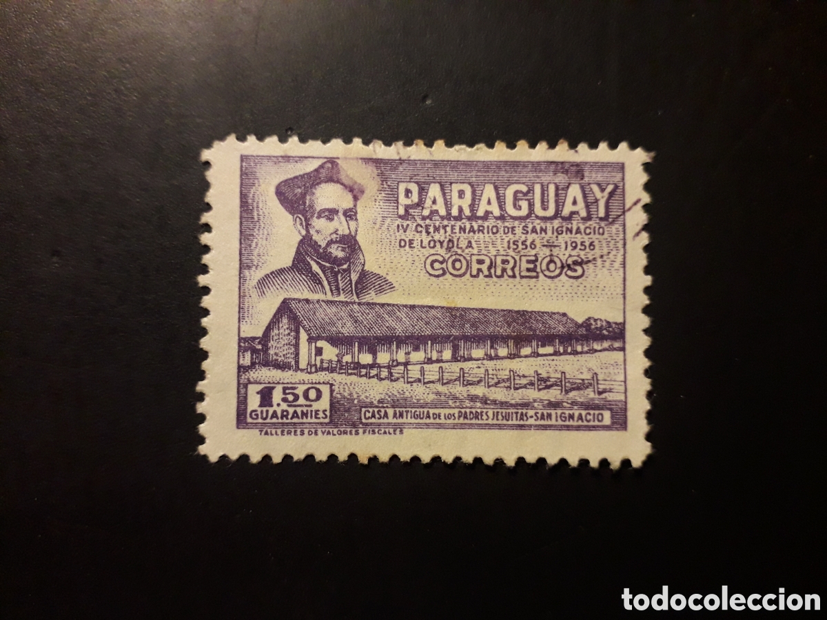 Sellos: PARAGUAY YVERT 547 SELLO SUELTO USADO 1958 SAN IGNACIO DE LOYOLA PEDIDO M&Iacute;NIMO 3&euro;