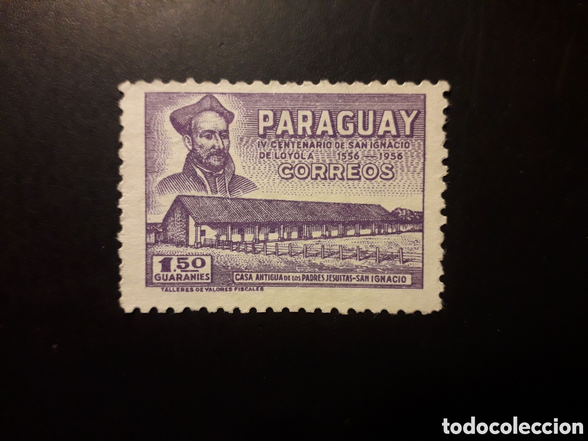 Sellos: PARAGUAY YVERT 547 SELLO SUELTO USADO 1958 SAN IGNACIO DE LOYOLA PEDIDO M&Iacute;NIMO 3&euro;