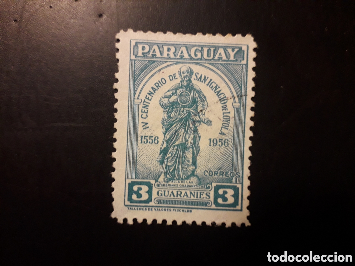 Sellos: PARAGUAY YVERT 548 SELLO SUELTO USADO 1958 SAN IGNACIO DE LOYOLA PEDIDO M&Iacute;NIMO 3&euro;